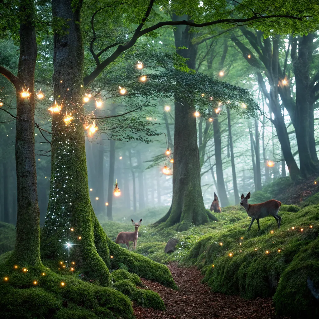 Enchanted forest decoration theme