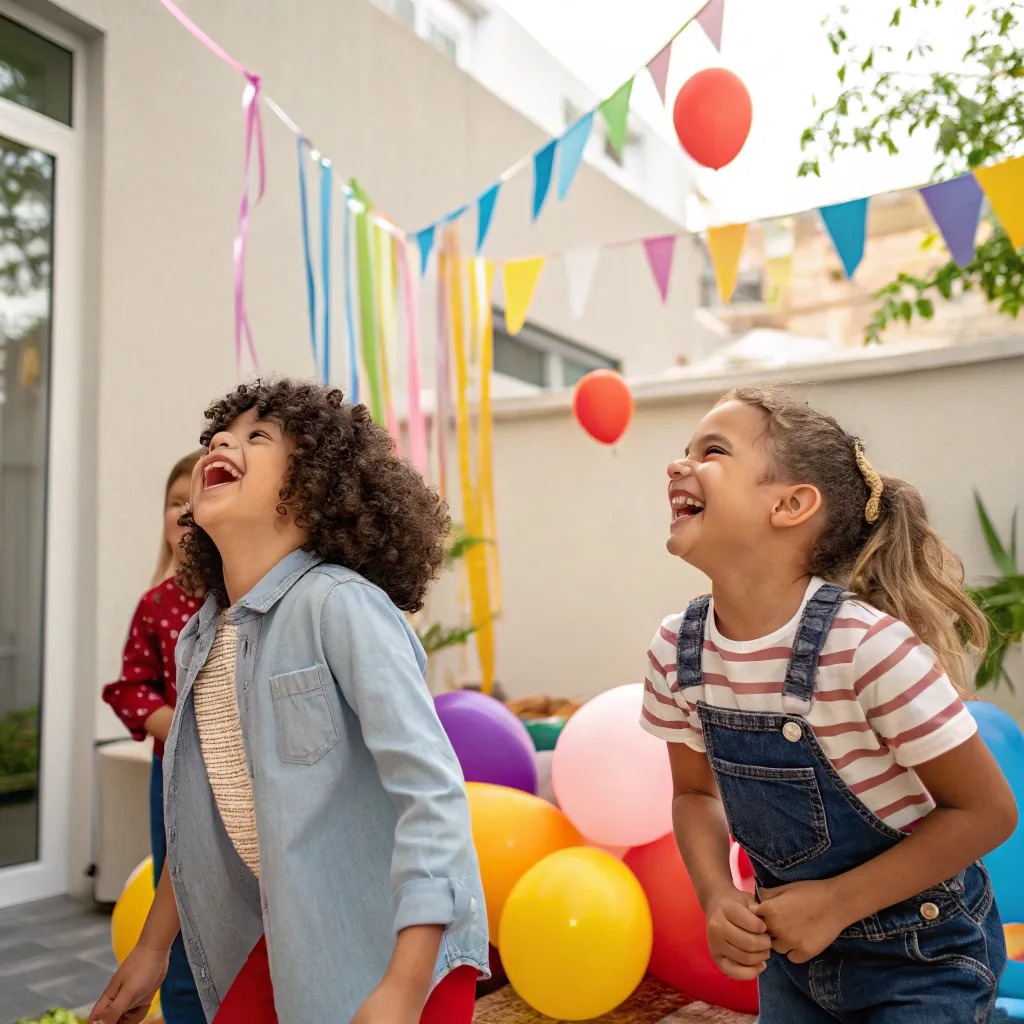 Kids having fun at a party