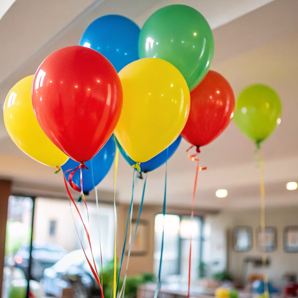 Colorful party balloons
